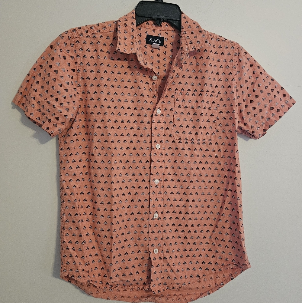 3/$15 The Children's Place Orange Button Down Shirt